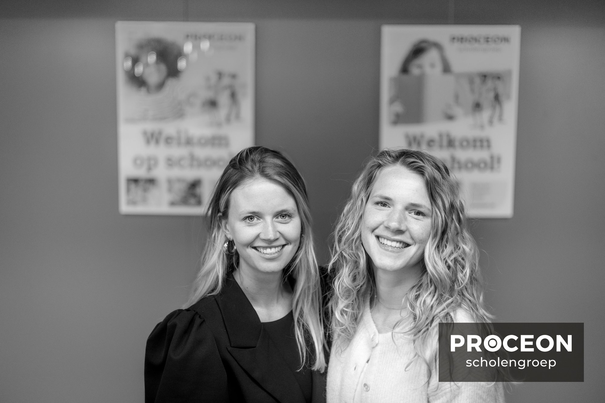 Twee leerkrachten van Proceon Scholengroep