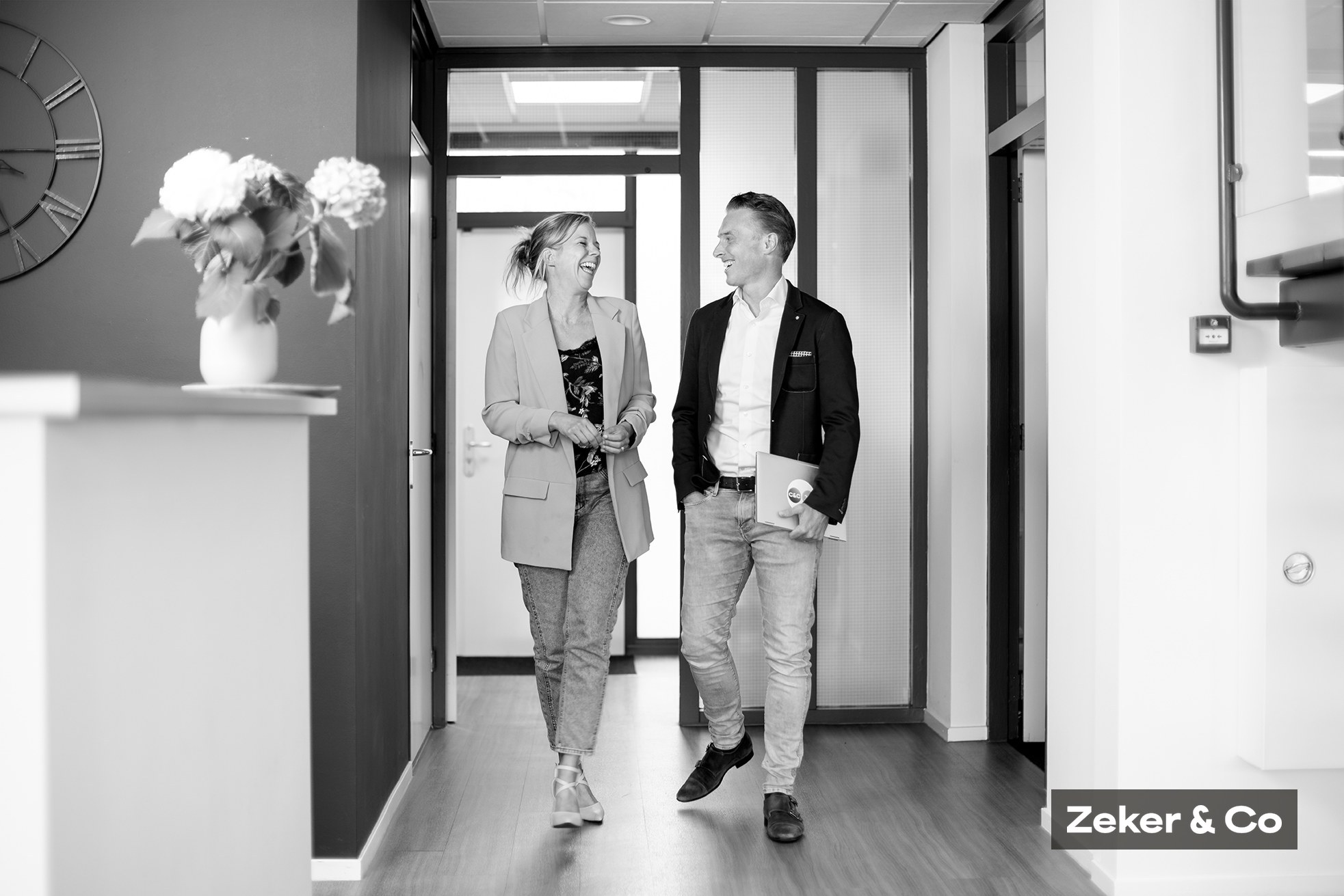 Het team van Zeker & Co op kantoor
